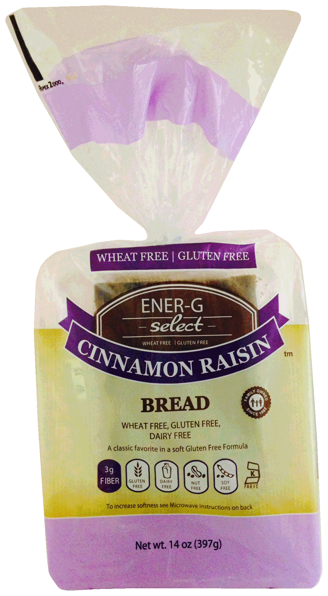 Ener-G Select Cinnamon Raisin Deli-Style Bread
