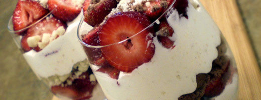 Ener-G Cookie Strawberry Parfaits